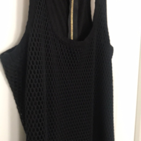 XS Weston Black Mesh Midi Dress - Picture 3 of 5